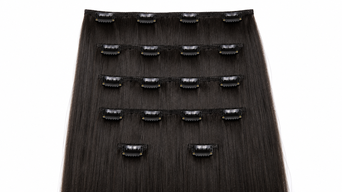 Natural Yaki Straight — clip ins